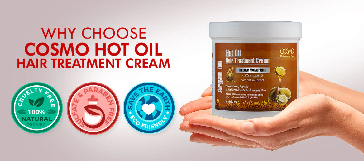 Crema de Tratamiento Capilar con Aceite de Argán Hidratación Intensa de Cosmo 1000ml