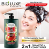 Шампунь + кондиционер Total Damage Care 2-в-1 от BioLuxe Naturals 1000мл